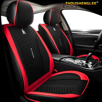 

ZHOUSHENGLEE Leather car seat cover For nissan patrol y61 primera p12 fiat tipo volvo xc40 cx50 xc60 for citroen berlingo car