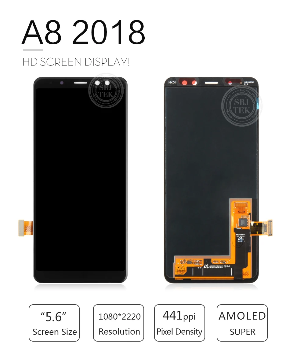 5,6 ''AMOLED дисплей lcd для SAMSUNG Galaxy A8 lcd A530 lcd сенсорный дигитайзер в сборе для SAMSUNG Galaxy A8 lcd