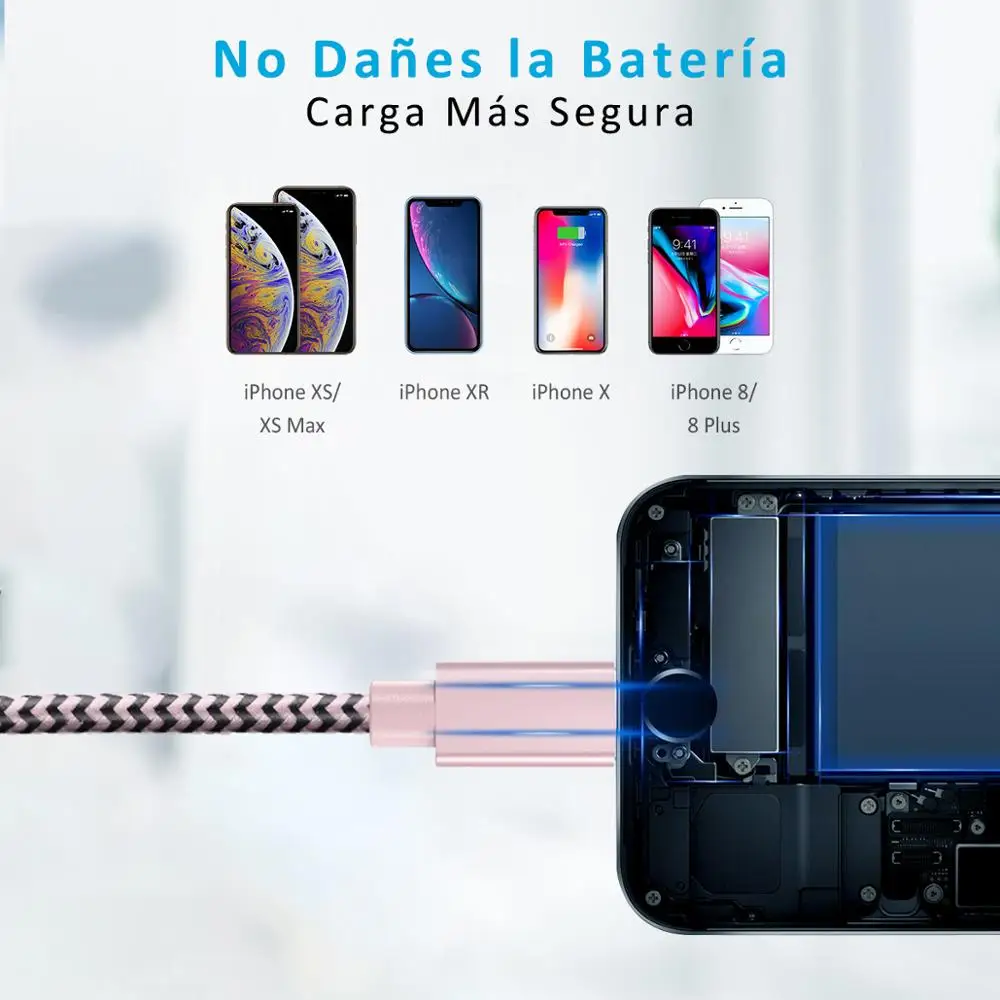 Быстро Зарядное устройство для iPhone зарядка через usb кабель 2.1A USB кабель для передачи данных для iPhone XR XS Max 8 7 6 6s 5 мобильный телефон Данные кабели для iPhone 7