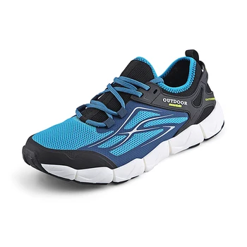 

Men Women Hiking Shoes Outdoor Sports Breathable Man Mountain Climbing Footwear Black Blue Ladies Trekking Sneakers Classic