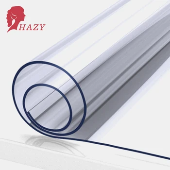 

HAZY 2mm PVC Transparent Tablecloth Waterproof Rectangle Table Cover Mat Kitchen Pattern Oilproof Table Cloths Soft Glass Cloth