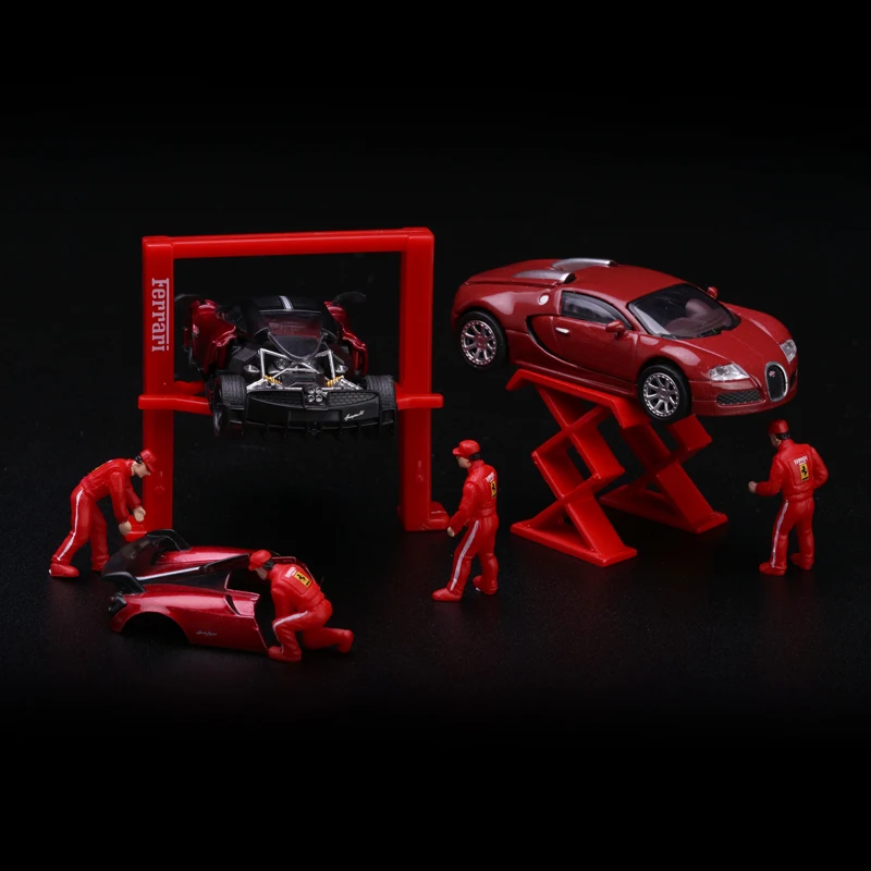 1: 64 весы инструмент для обслуживания автомобиля модель дорожного движения Лифт
