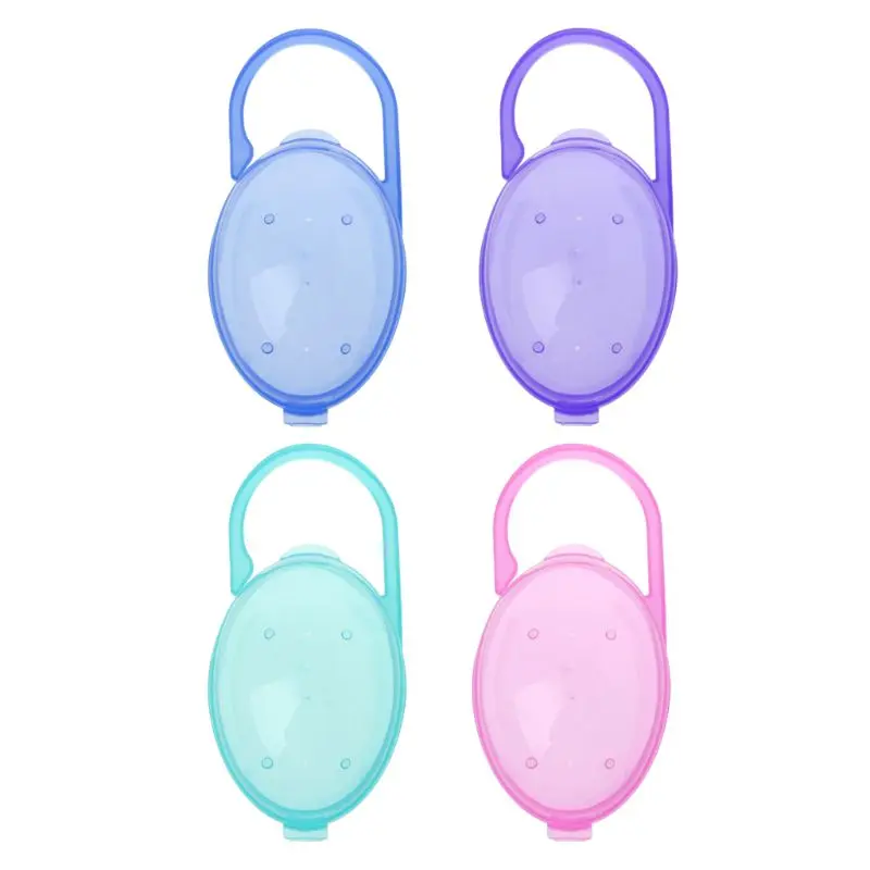 

1PCS Baby Solid Pacifier Box Soother Container Holder Pacifier Box Travel Storage Case Safe Holder Pacifier PP Plastic Box QX2D