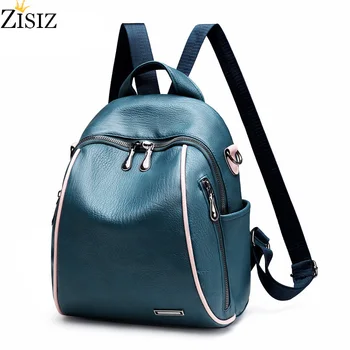 

Brand winter Luxury high-end backpack PU leather ladies backpack 2019 new fashion wild shell bag girl bag travel bag 4 colors
