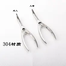 304 нержавеющая сталь Rhinoscope взрослые дети Sinus зеркало носовой полости проверьте зеркало назальный расширитель уха и носа Check Zhang Clam