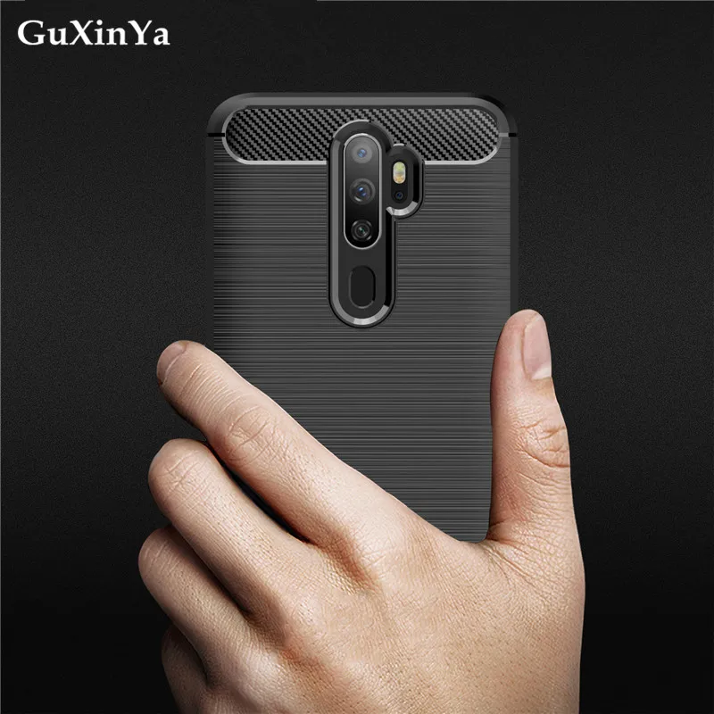 

Silicone Phone Case OPPO A9 2020 Bag For OPPO A5 2020 Capa Soft Carbon Fiber Cover Bumper For OPPO A11X / A9 2020 Back 6.5"