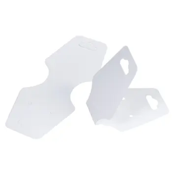

100pcs White Jewelry Necklace or Bracelet Display Cards, Blank