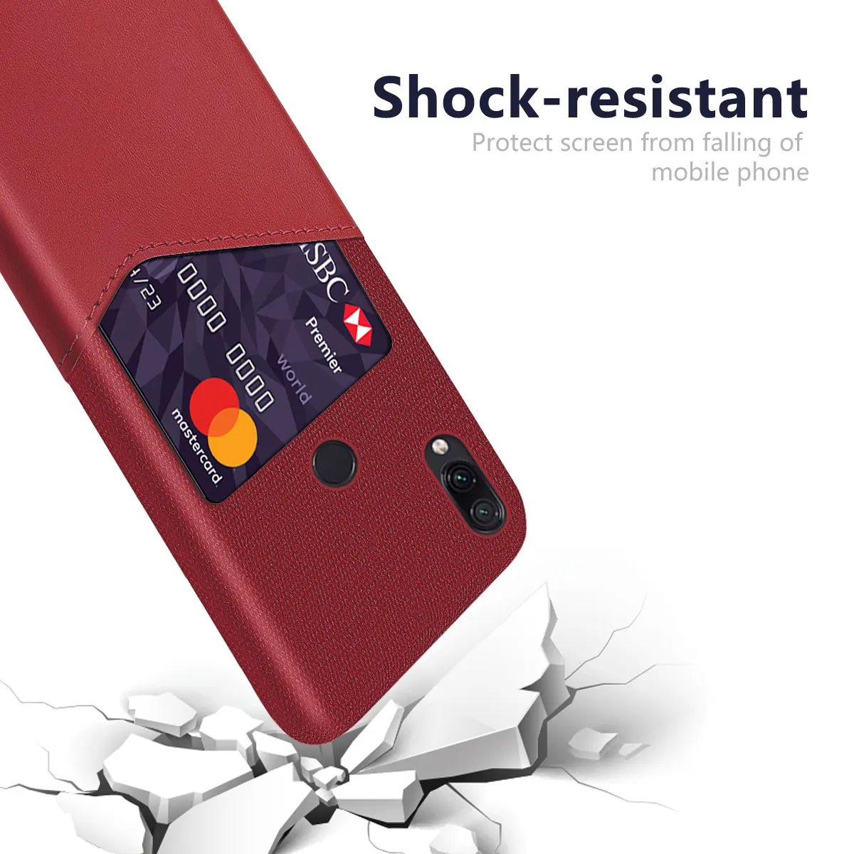 DCK кожаный жесткий карточка из ткани защитные телефонные чехлы для Xiaomi Redmi Note 8 7 Pro 7Pro 6 Pro Note 4 4X S2 Y2 чехол для телефона