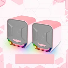 

Cable Speaker 3.5mm Plug For PC RGB Game Speaker And USB Plug For FPS MoBa Acoustic Clarity And Sonorus