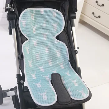 

New 3D Breathable Baby Stroller Cool Mat Kids Print Pad Color Feeding Chair Seat Mat Cartoon Support Pad For All Seasons