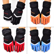 Модные Цветные мужские и женские лыжные перчатки зимние плюс бархатные утолщенные уличные теплые спортивные перчатки