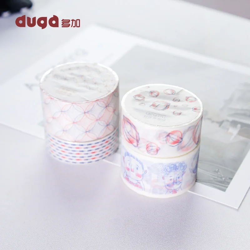 

Creative Dot Line Basic Simple Washi Tape Adhesive Tape DIY Scrapbooking Sticker Label Masking Tape School stationery Supplies