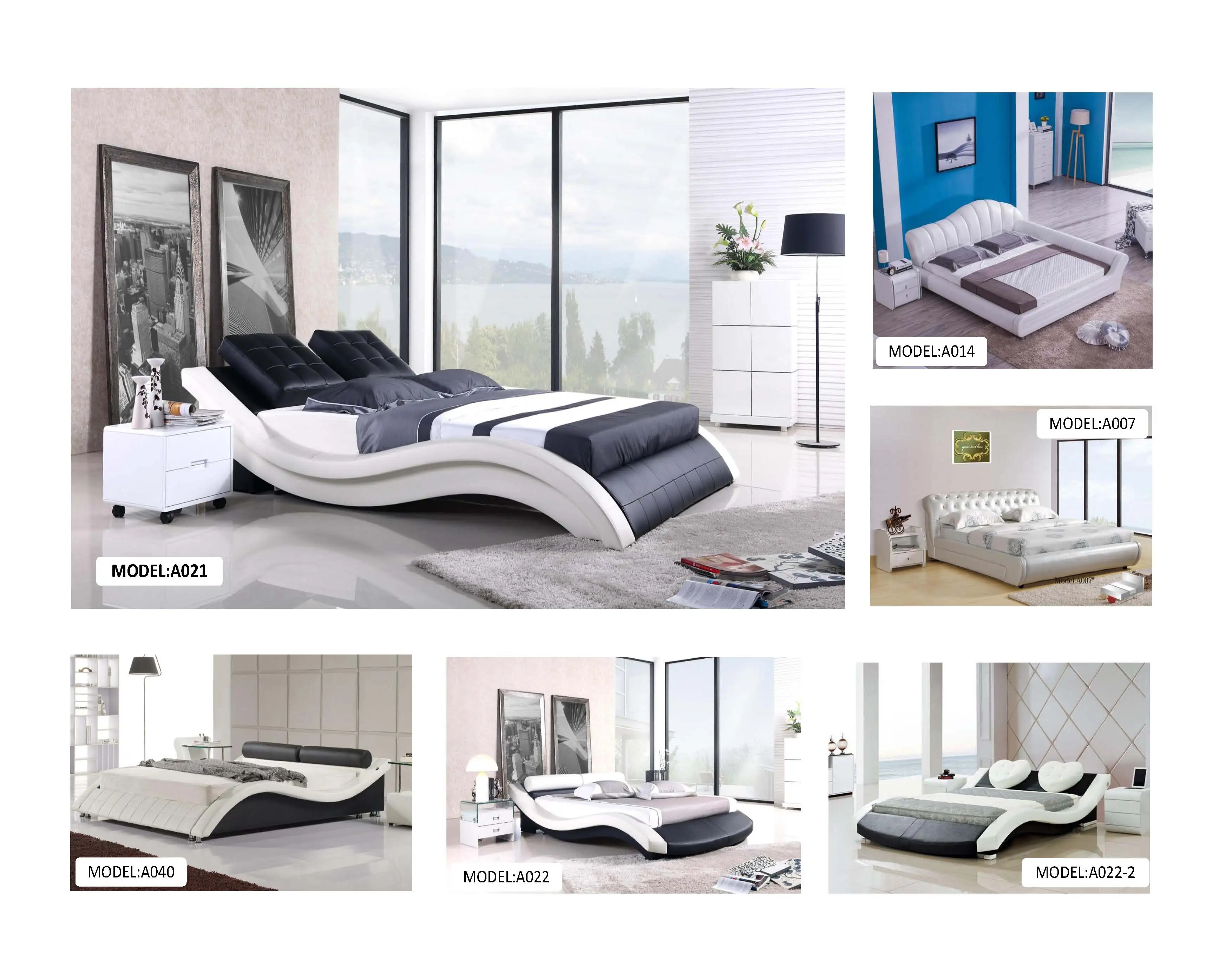 Роскошная мебель для спальни кожаная кровать 0410|leather bed|bedroom furniturebedroom furniture bed |