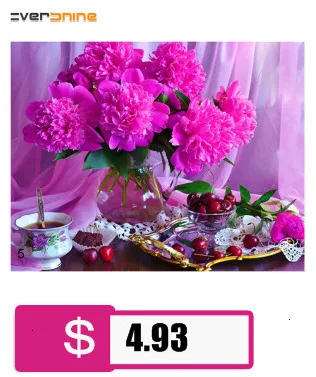 EverShine DIY 5D Алмаз Вышивка Полный Дисплей Цветы Алмаз Живопись Стразы Вышивки Крестом Home Decor Алмазная Мозаика