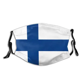 

Flag Of Finland Mouth Mask High-Q With Filters Anti-Bacterial Mouth Protection Cover Mouth Muffle