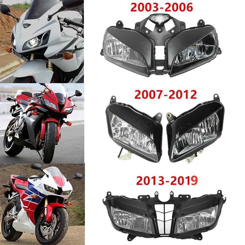 Передняя фара мотоцикла лампа в сборе для Honda CBR600RR CBR 600 RR 2003 2006 2007 2012 2013 2019| |