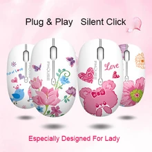 CHYI милый беспроводной компактный персональный компьютер мышь 2,4 ГГц бесшумный usb-приемник оптическая 3D Мышка для ноутбука леди подарок животные мыши для настольных компьютеров