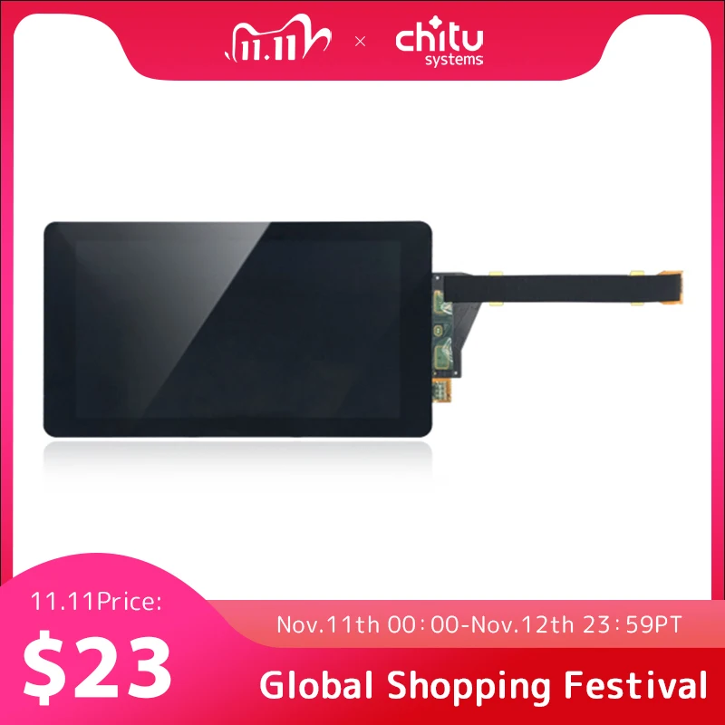 ELEGOO Mars LCD Screen LS055R1SX04 Sharp04 5.5 SX04 Inch 2K LCD Screen with Glass protector Photon 3D Printer afbeelding
