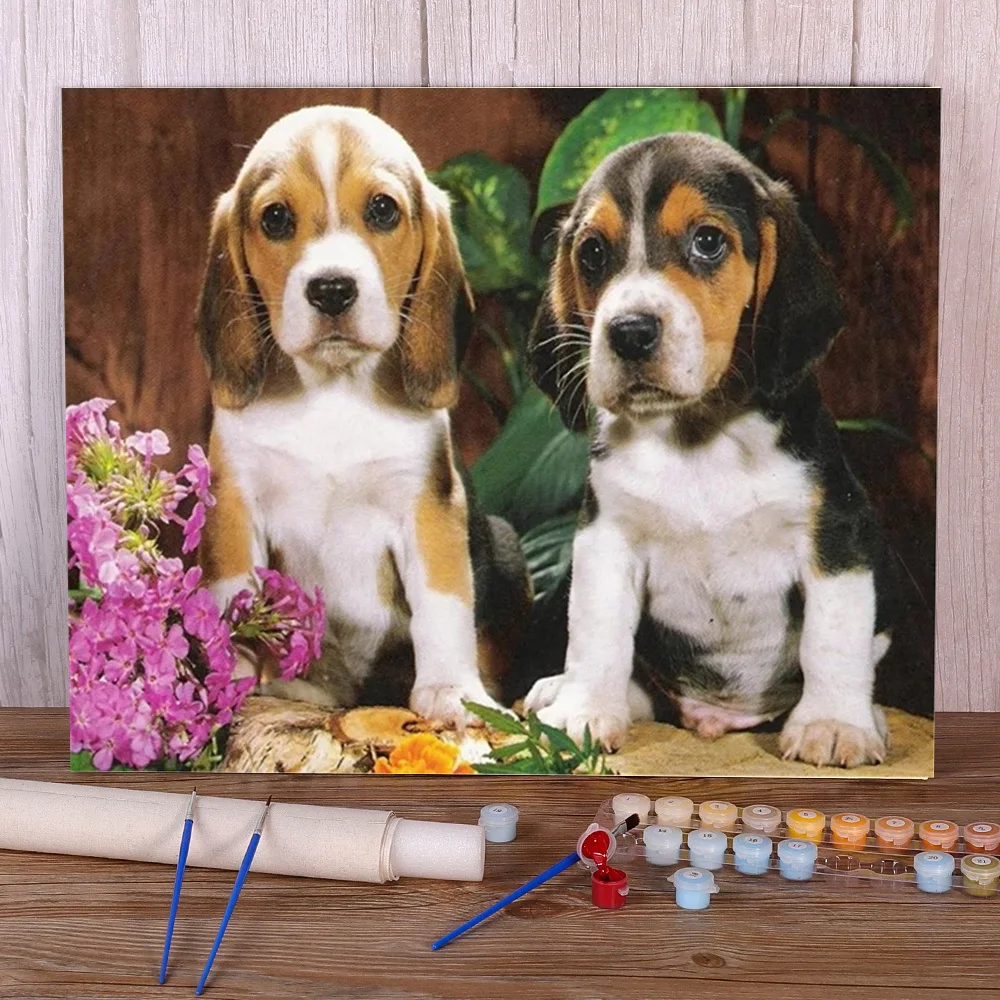 Painting Beagle Dog PaintByNumber Kits & How To
