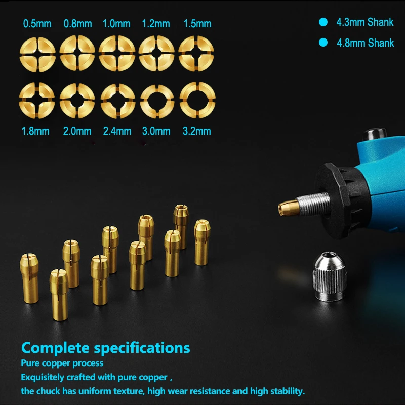 XCAN Rotary Tool Accessories Kit Saw Blade Mandrel Mini Drill Chuck Rotary Dedicated Locator for Dremel Rotary Tools — view 6