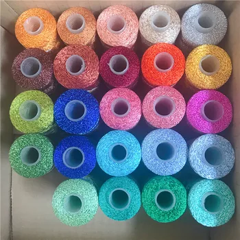 

Imported comfortable silk silk bright line clothing sewing Hand-woven scarf hat yarn crochet knitting yarn gold and silver wire