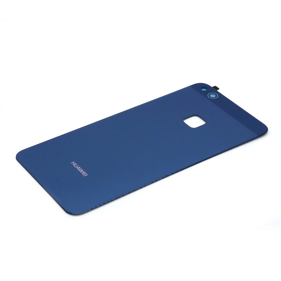 Крышка батареи для huawei P10 Lite Задняя стеклянная задняя дверь задняя крышка корпус чехол для huawei P10 lite Задняя крышка батареи Стекло Крышка P10lite - Цвет: Синий