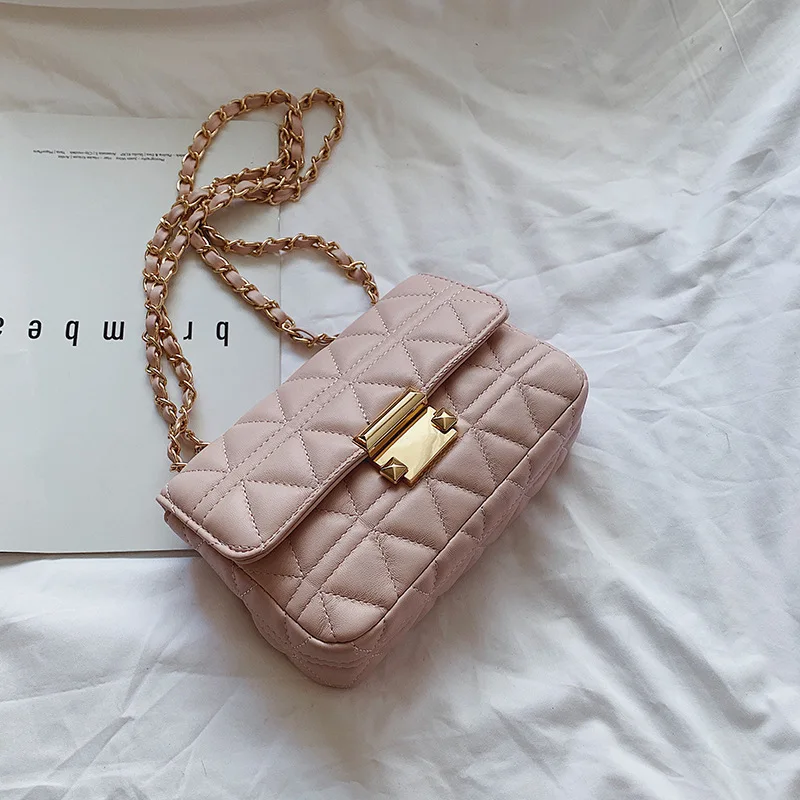 

Bags Bag Women's 2020 New Style Korean-style Fashion Small Square Bag PU Handbag Shoulder Bag WOMEN'S Messenger Bag