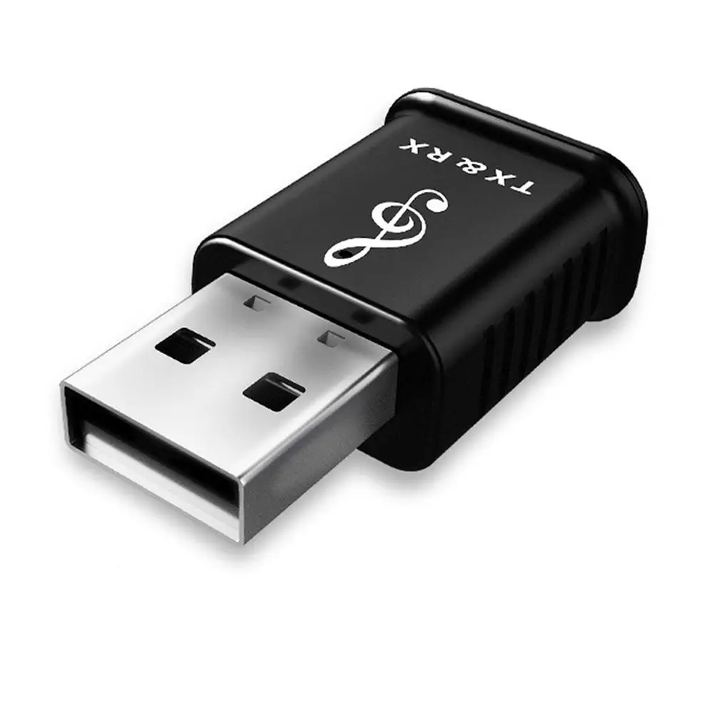 Black MSD168 USB Bluetooth Dongle адаптер 5,0 для ПК компьютера динамик аудио беспроводной Bluetooth приемник передатчик AUX 3,5 мм разъем - Цвет: Black