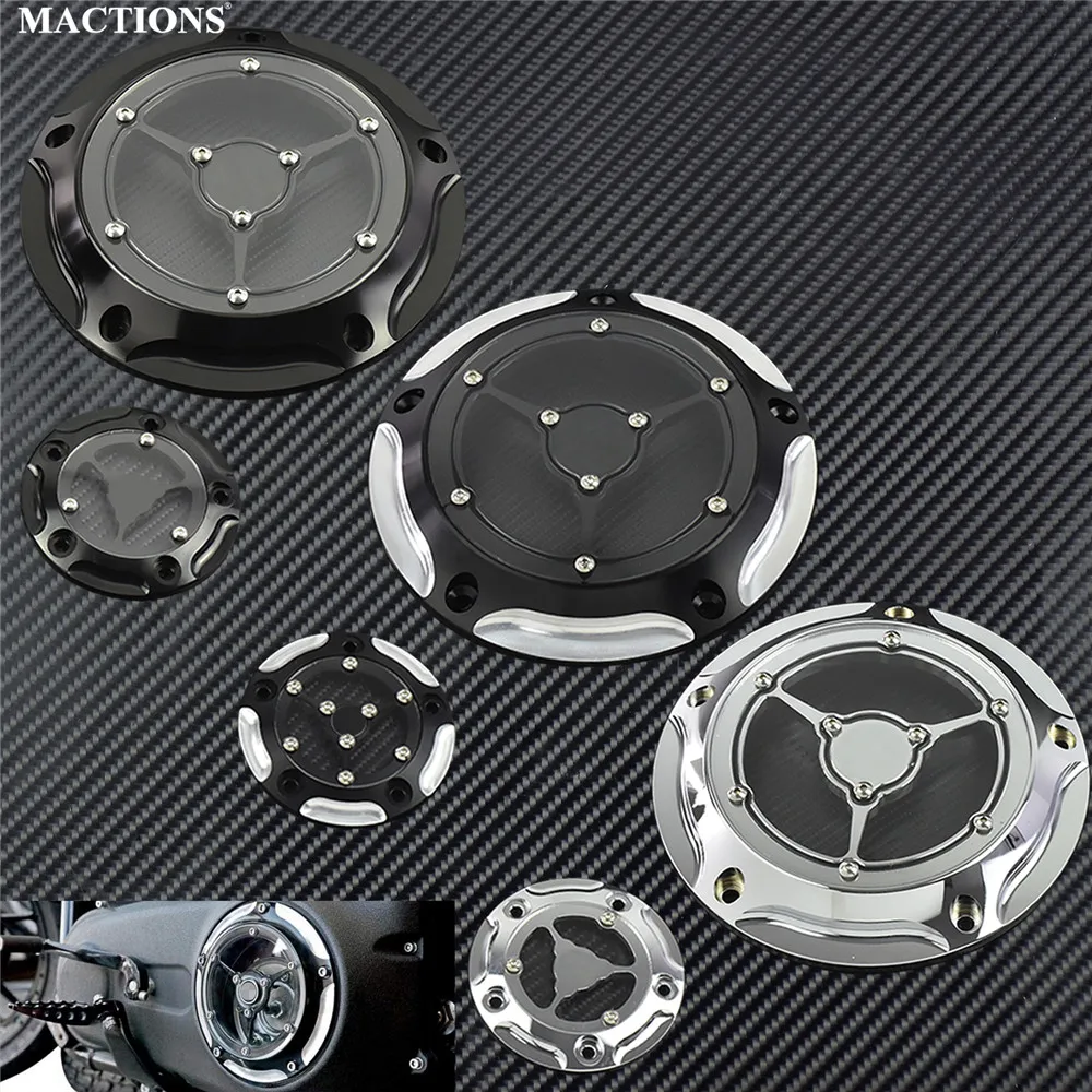 Derby Cover & Timing Timer Cover Black Chrome For Harley Touring Road King Softail Heritage Dyna Fat Boy FLHRS FLTFB 99-15 16