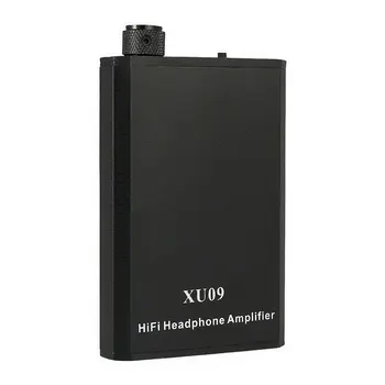 

XU09 Black Metal Powerful Portable Audio Stereo Home Mini Headphone Amplifier MP3 HIFI Music Improver Rechargeable