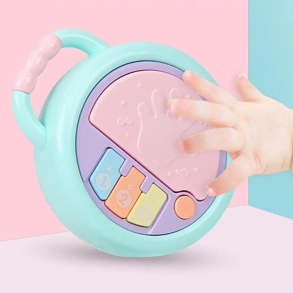 Infant Baby Hand Pat Electric Rattle Music Light Early Education Toy infant early education intelligent development toys gifts | Игрушки и