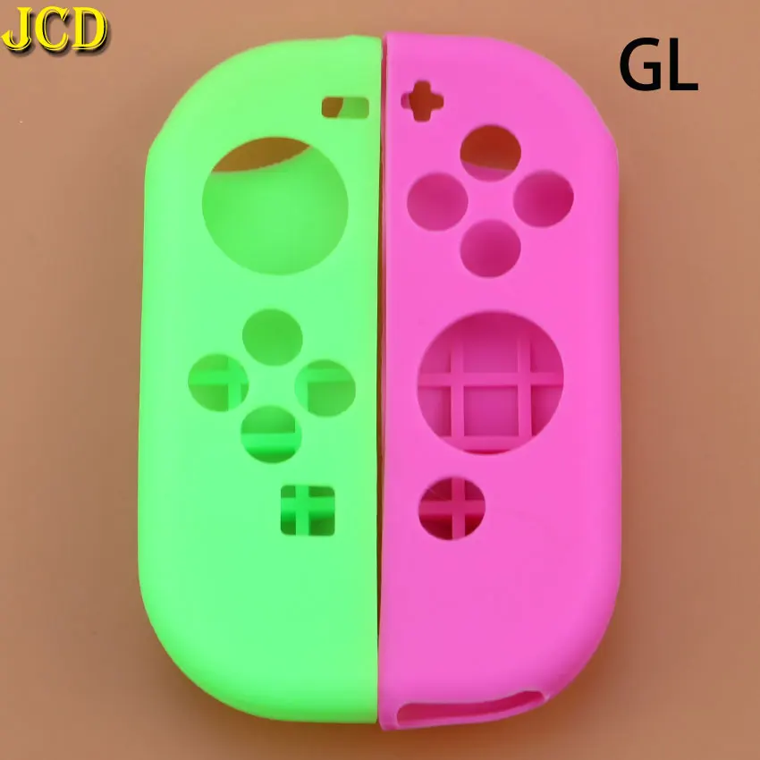 JCD 1 комплект мягкий чехол Защитный силиконовый чехол для nyd Switch Joy-Con корпус на замену для переключателя NS Joy Con контроллер - Цвет: GL