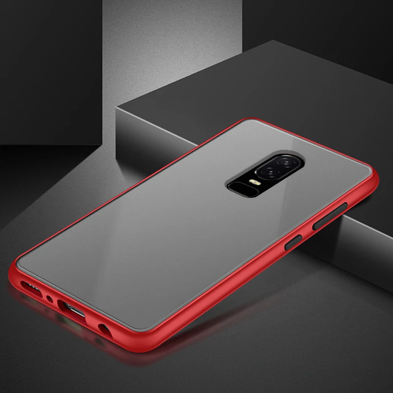 Coque Cover Case For OnePlus 6 6T 7 7T PRO Matte Transparent Luxury Shockproof Hard Acrylic Silicone Phone Back Slim Protective |