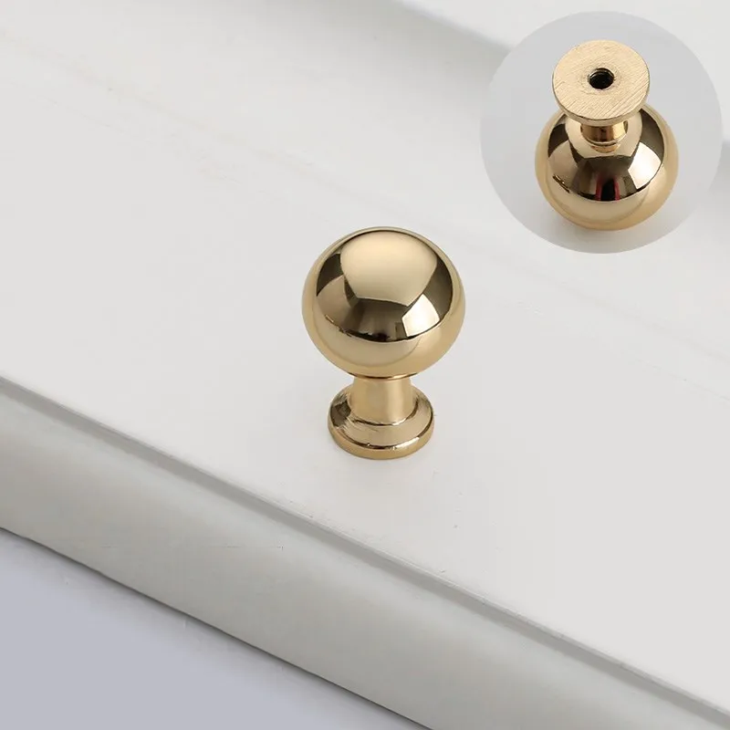 96mm Golden Furniture Handle Kitchen Cabinets Pulls Wardrobe simple modern Door round  Knob Hardware Parts  96mm Golden Furniture Handles Small Round Knob For Kitchen Cabinet Kitchen cabinet Handles,European Black Handles for Cabinet,Cupboard Knobs,128mm Pearl Black Handles