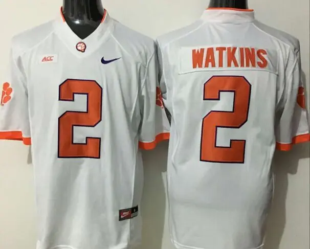 Бежевый Clemson Tigers, Stitiched, DeShaun Watson, Sammy Watkins, Wayne Gallman II, Artavis Scott Ben Boulware для мужской Джерси - Цвет: Бежевый
