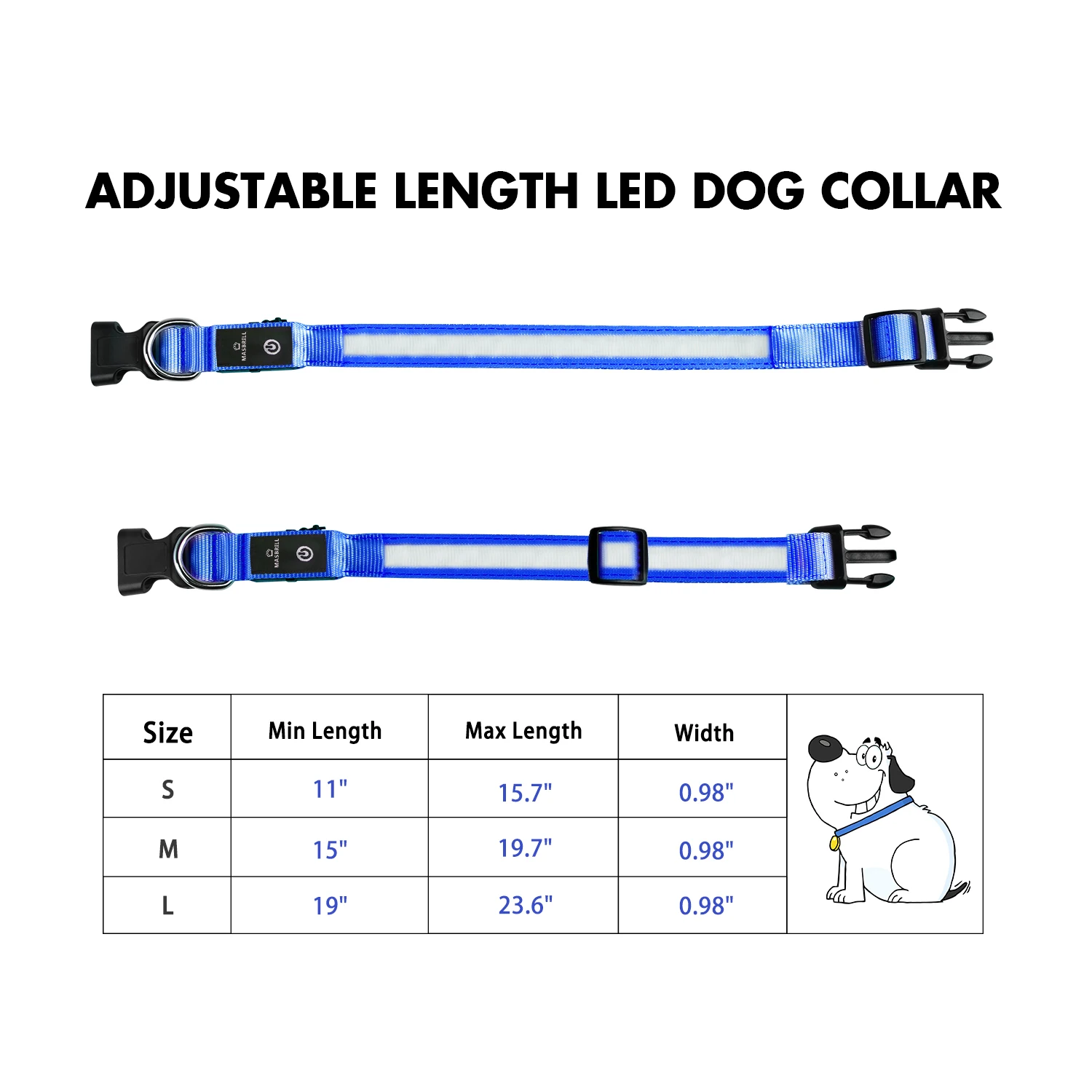 USB Charging Flashing Dog Collar Leads LED Light Night Safety Glow Anti-Lost/Avoid Car Accident Dog Nylon Adjustable Pet Collar