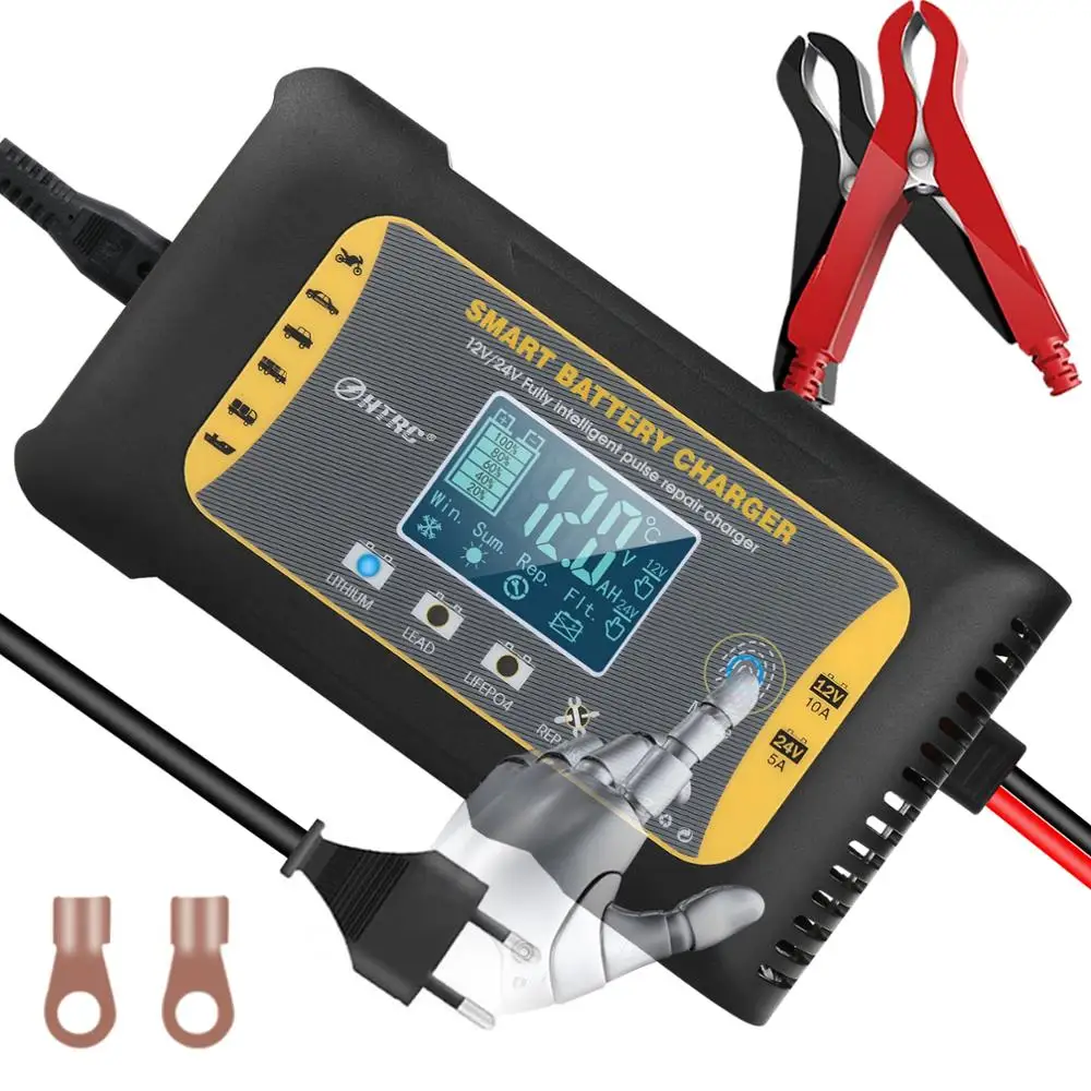 Smart-Battery-Charger Pulse-Repair HTRC Lithium Lead-Acid 1 for LIFEFO4 AGM Maintainer