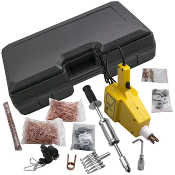 Cheap Spot Stud Welder Dent Puller Welding Machine Wire Nails Car Repairs Tools 220V Hammer Electrode Lock Shrinking Electrode 50/60Hz