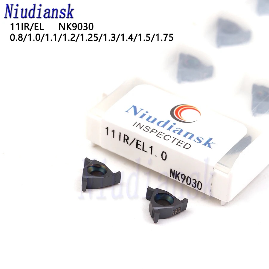 

11IR EL 0.8 1.0 1.1 1.2 1.25 1.3 1.4 1.5 1.75 NK9030 high quality Grooving Carbide Inserts Shallow Groove Inserts Tools