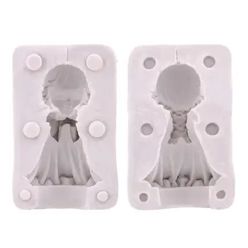 

Baby Angel Cake Silicone Mold Cake Decorating Tools DIY Girl Cake Fondant Chocolate Soap Resin Mould for Wedding Cake