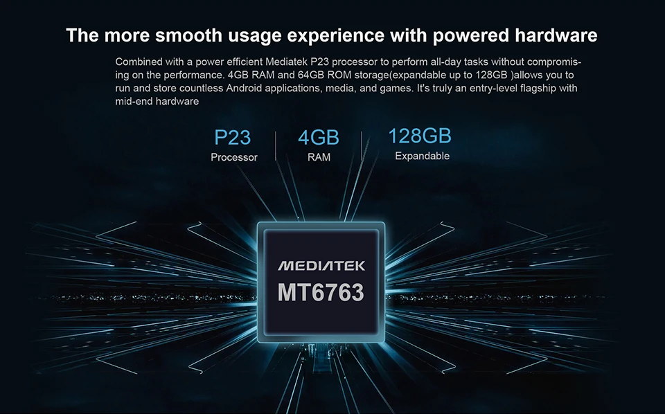 Оригинальная версия HOMTOM P30 pro 6,41 дюймов Android 9,0 мобильный телефон MT6763 Восьмиядерный 4 Гб 64 Гб задняя 13 МП Тройная камера смартфон