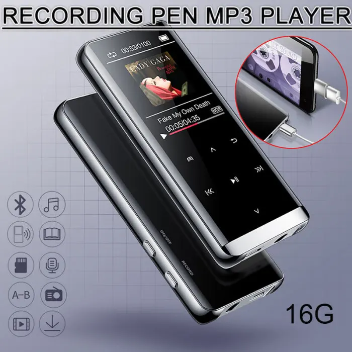 MP4 плеер Bluetooth мини MP5 без потерь HIFI 5D сенсорный экран Walkman музыкальный плеер Hi 888