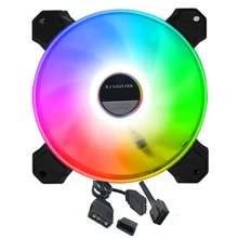 Radiateur PC silencieux 12cm AURA RGB 5V PWM 4 broches, refroidisseur de processeur ARGB sync avec ventilateurs de carte mère