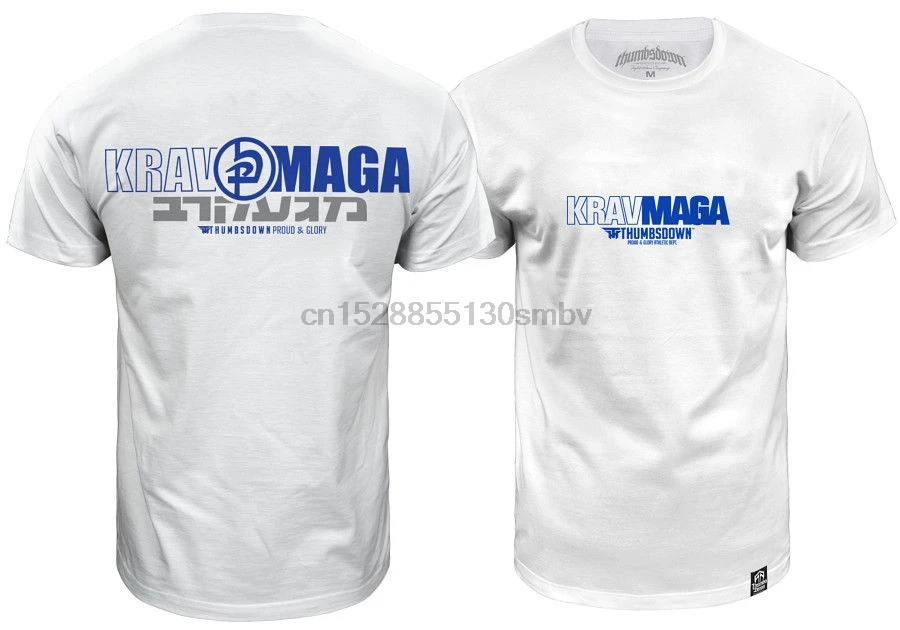 New 2018 Funny T-SHIRT KRAV MAGA ! IDEAL FOR TRAINER CASUAL WEARS! TS326 WHI Cotton for Man Shirts | Мужская одежда