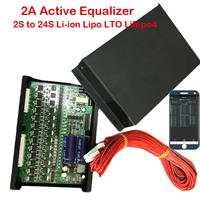 2A Active Equalizer Bluetooth Display APP 2S ~ 24S BMS Li-ion Lipo LTO  Lifepo4 Lithium Titanate Battery Pack JK Balancer 8S 16S - AliExpress