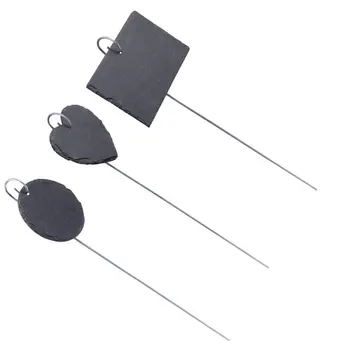 

3 Pcs Slate Gardening Labels Reusable Practical Plant Tag Display Sign Plant Indentifier for Flower Bed