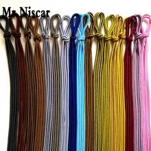 Mr. Niscar/10 пар модных ботинок, полиэфирные шнурки, круглые уличные повседневные шнурки для спортивной обуви, Круглые двойные полосатые шнурки