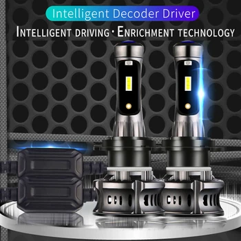 

2pcs H7 LED Headlight Bulbs Canbus Error Free High Low Beam DRL 6000K 8000K Car