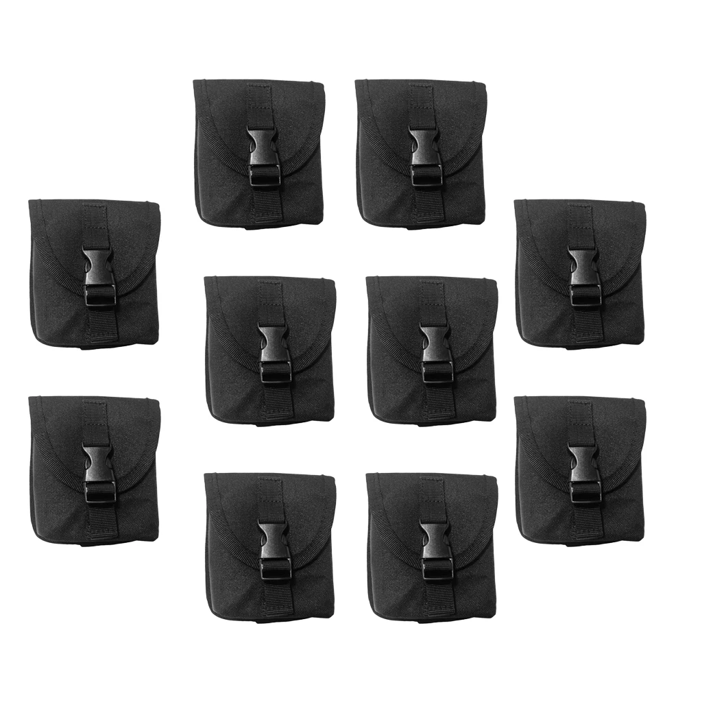 10pcs Scuba Diving Spare Weight Belt Pocket Replacement Dive Belt Pouch