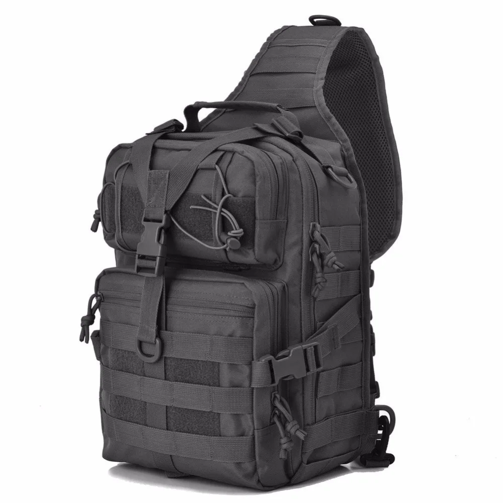 Tactical Backpack Military Assault Pack Molle Waterproof Bag Assault Pack Rucksack Daypack for Hiking Cycling Camping Hunting - Цвет: Black